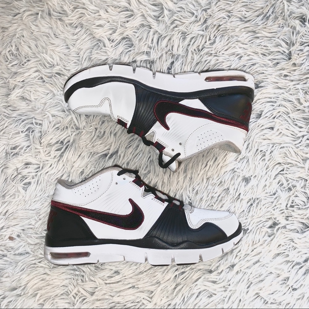Nike Basketball Shoes (black, maroon & white)